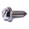 Midwest Fastener Sheet Metal Screw, #14 x 3/4 in, 18-8 Stainless Steel Flange Hex Head Slotted Drive, 15 PK 63856 - alternate 1